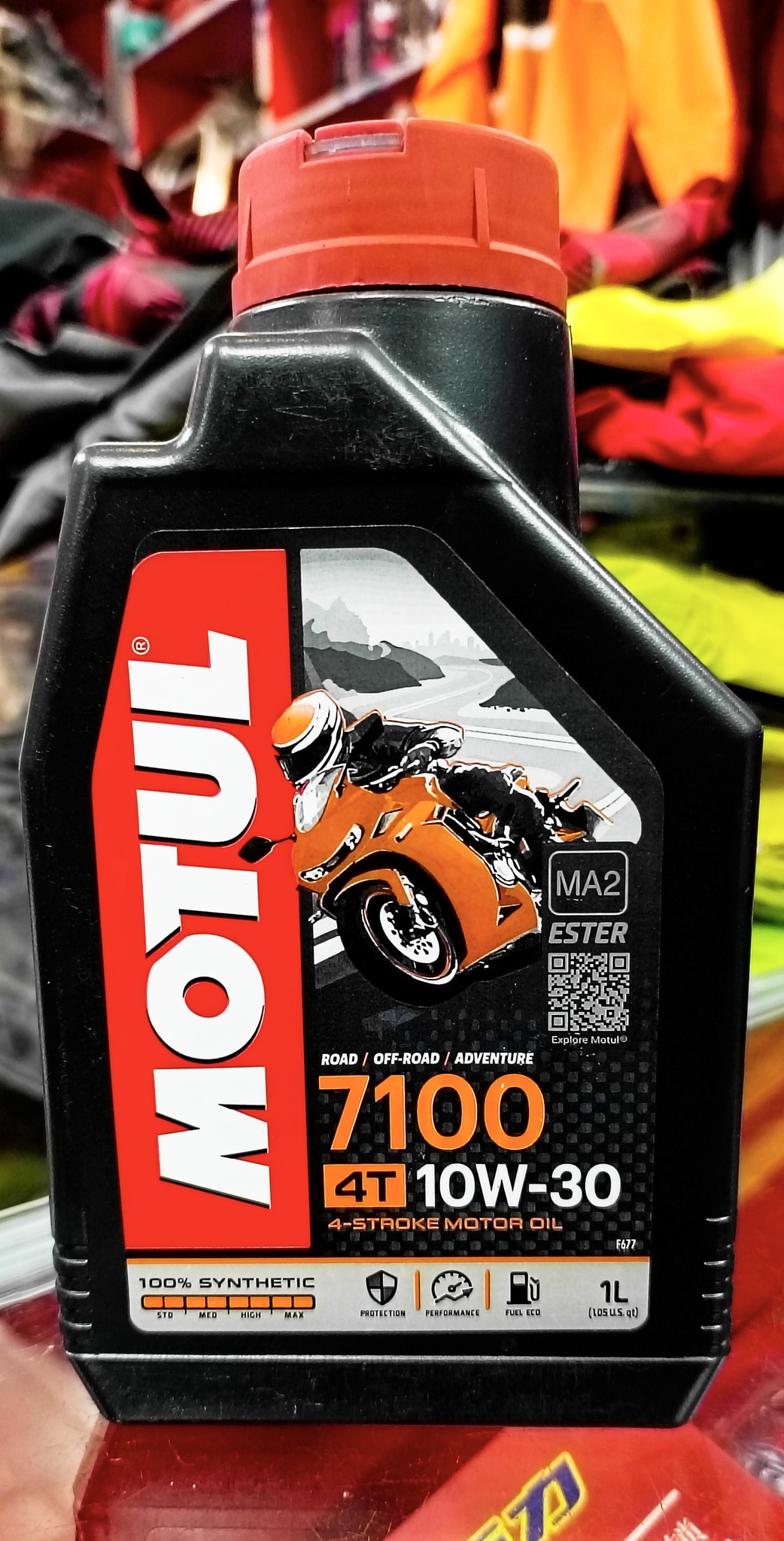 Motul 7100 4T 10W-30 Synthetic Motorcycle Engine Oil (1L)